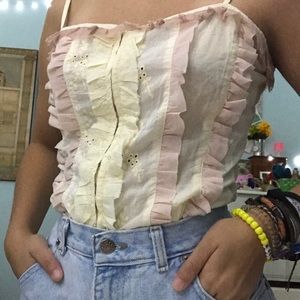 Vintage embroidered corset!